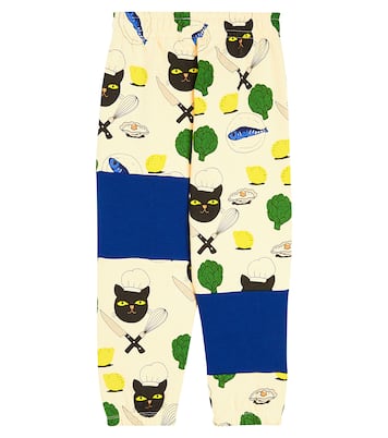 Chef Cat cotton jersey sweatpants | Mini Rodini