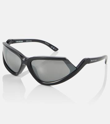 Ovale Sonnenbrille Side Xpander | Balenciaga