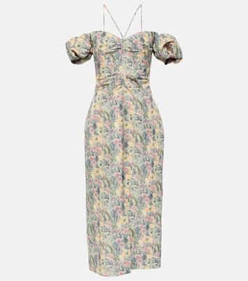 Robe midi à encolure bardot | Markarian