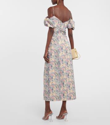 Robe midi à encolure bardot | Markarian