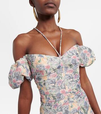 Robe midi à encolure bardot | Markarian