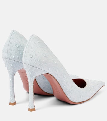 Pumps Elsa 105 aus Denim | Amina Muaddi