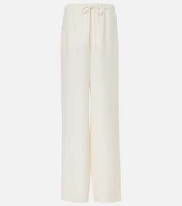 Weite High-Rise-Hose aus Cady Couture | Valentino