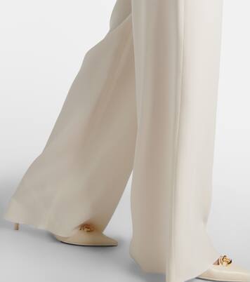 Weite High-Rise-Hose aus Cady Couture | Valentino