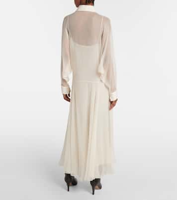 Hemdblusenkleid aus Seidenchiffon | Chloé