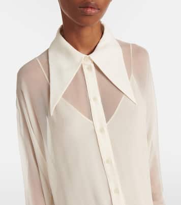 Hemdblusenkleid aus Seidenchiffon | Chloé