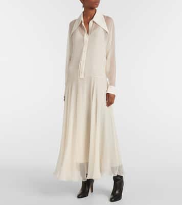 Hemdblusenkleid aus Seidenchiffon | Chloé