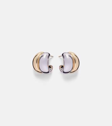 Chavez Micro yellow and white gold hoop earrings | Jennifer Fisher