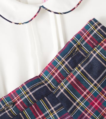 Baby Pablo Tartan top and shorts set | La Coqueta