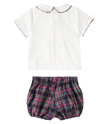 Baby Pablo Tartan top and shorts set | La Coqueta