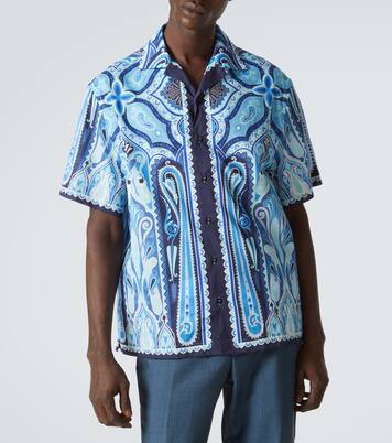 Printed cotton bowling shirt | Etro
