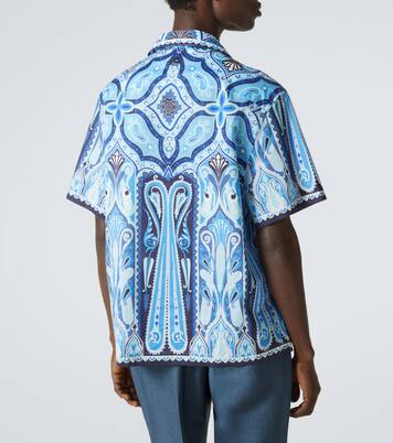 Printed cotton bowling shirt | Etro