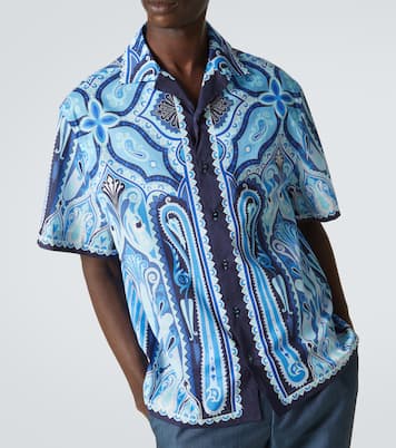 Printed cotton bowling shirt | Etro