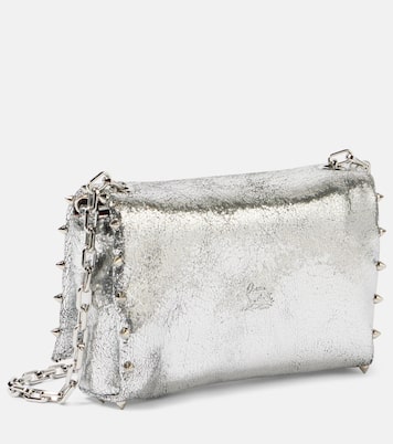 Spiked metallic leather crossbody bag | Christian Louboutin