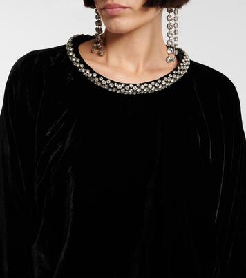 Verziertes Minikleid Beniga aus Samt | Isabel Marant