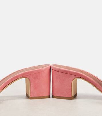 Pantoletten Summer Charms aus Veloursleder | Loro Piana