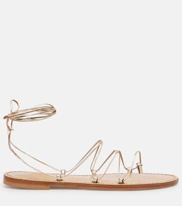 Serengetti metallic leather sandals | Amanu