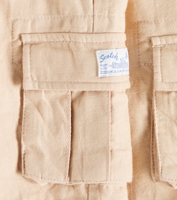 Cotton and linen cargo shorts | Scotch & Soda Kids