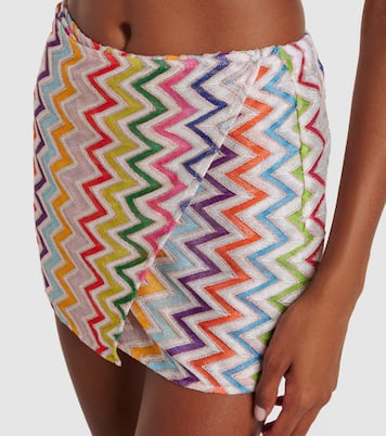 Zigzag lamé skort | Missoni