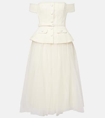 Bridal Midikleid mit Pailletten | Self-Portrait