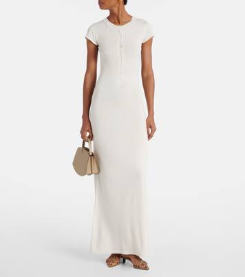 Robe longue Caden en soie mélangée | Aya Muse