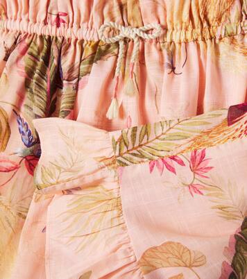 Rhiannon floral ruffled cotton dress | Zimmermann Kids