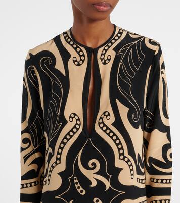 Bedrucktes Maxikleid aus Seide | Johanna Ortiz