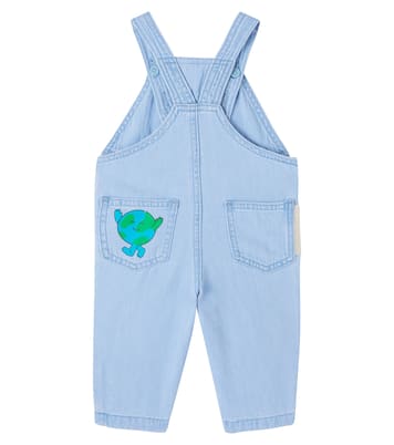 Baby printed denim overalls | Stella McCartney Kids