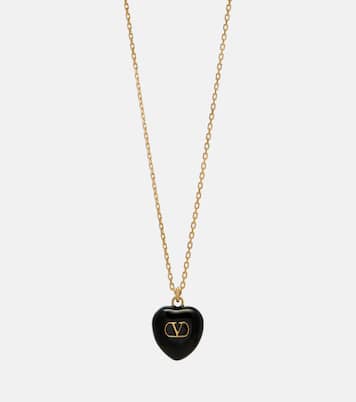 Collier Cœur Royal VLogo en émail | Valentino