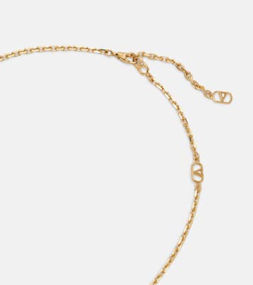 Collier Cœur Royal VLogo en émail | Valentino