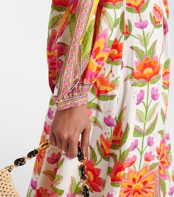 Robe longue Ararais en lin mélangé | Farm Rio