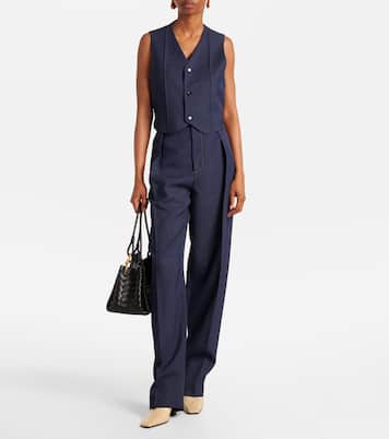 Wool drill vest | Bottega Veneta