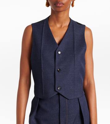 Wool drill vest | Bottega Veneta