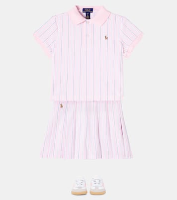 Gonna in cotone a righe | Polo Ralph Lauren Kids