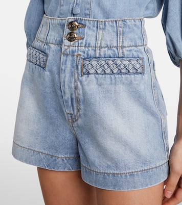 Lucky high-rise denim shorts | Zimmermann