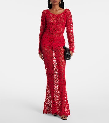 Maxirock Obie aus Häkelstrick | Norma Kamali