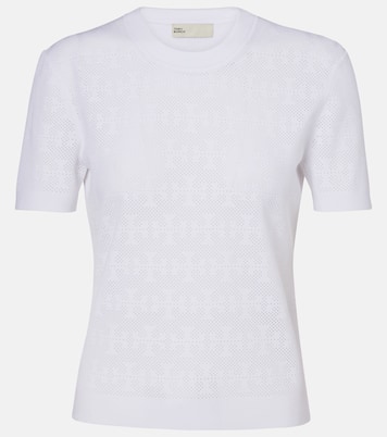 Jersey T Monogram en jacquard | Tory Burch