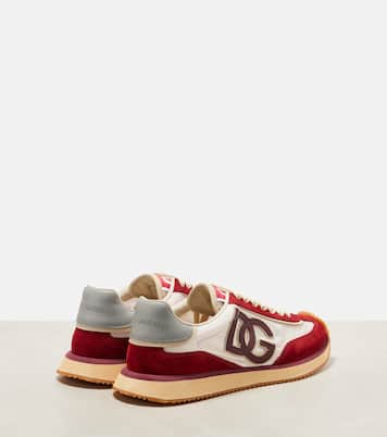 DG Cushion suede-trimmed sneakers | Dolce&Gabbana