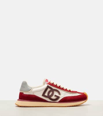 DG Cushion suede-trimmed sneakers | Dolce&Gabbana