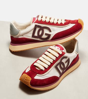 DG Cushion suede-trimmed sneakers | Dolce&Gabbana