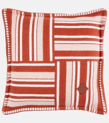 Jacquard wool and cashmere cushion | Loro Piana