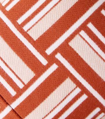 Jacquard wool and cashmere cushion | Loro Piana