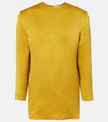 Silk satin minidress | Saint Laurent