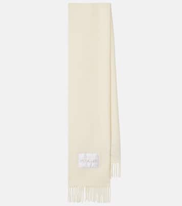 Logo virgin wool felt scarf  | Moncler