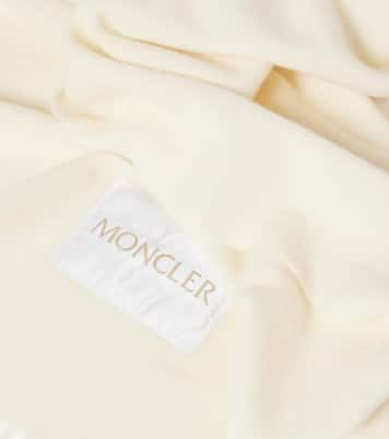 Logo virgin wool felt scarf  | Moncler