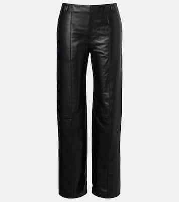 Ciara high-rise leather wide-leg pants | Isabel Marant