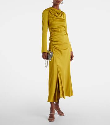 Robe midi Odessa en satin | Simkhai