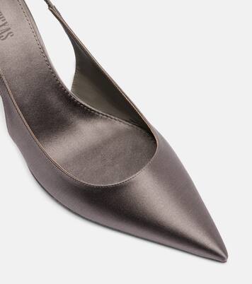 Escarpins slingback Lidia 70 en satin | Paris Texas