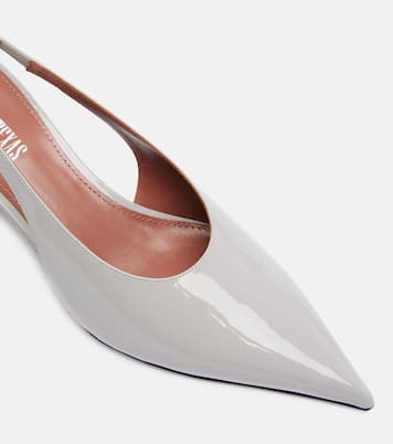Nina 50 patent leather slingback pumps | Paris Texas