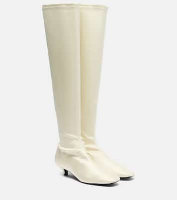 Satin knee-high boots | Toteme